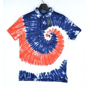 POLO Ralph Lauren Men's Americana Custom Slim Fit Tie Dye Polo Shirt Size S